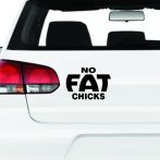 NO FAT CHICKS felirat - Autómatrica