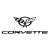 Corvette logó felirattal matrica