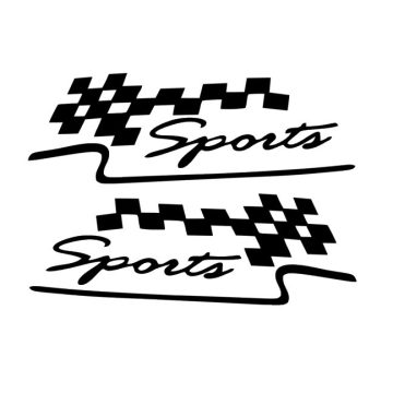 Sports felirat 2 oldalra matrica