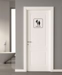 WC ajtó matrica